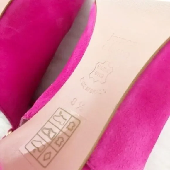 JAMES CHAN Allegra Ankle Wrap Sandal in Pink